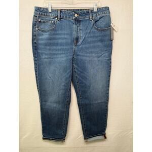 Talbots Everyday Relaxed Jeans, Bristol Wash, Size 12, NEW!